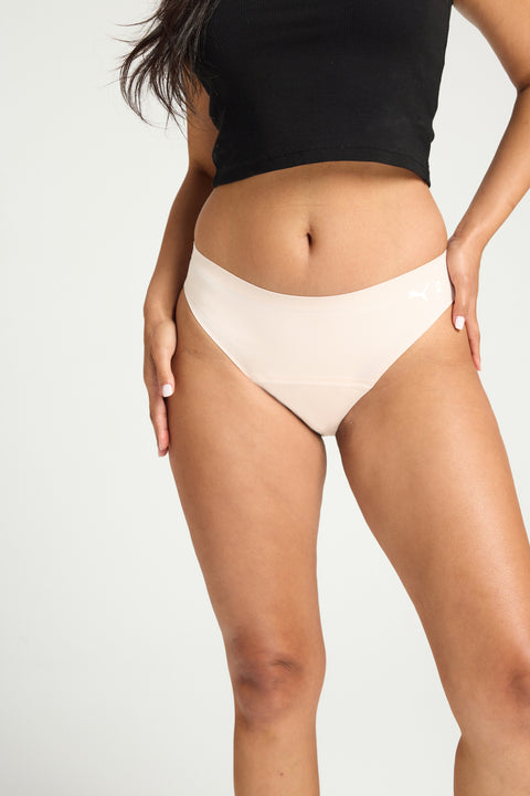 Buy 3 x Womens Bonds Seamless Midi Cotton Ladies Underwear Cream/Beige  Stripes Online